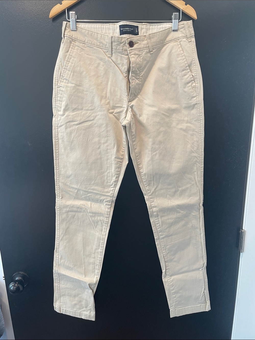 Abercrombie & Fitch Skinny Light Beige Chino Pants 32x34